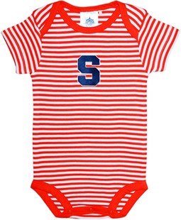 Syracuse Orange Newborn Infant Striped Bodysuit