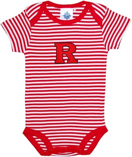 Rutgers Scarlet Knights Newborn Infant Striped Bodysuit