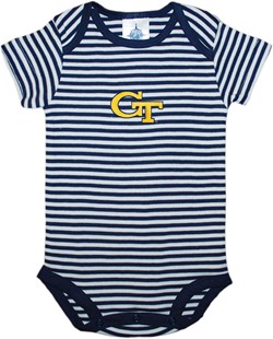 Georgia Tech Yellow Jackets Newborn Infant Striped Bodysuit