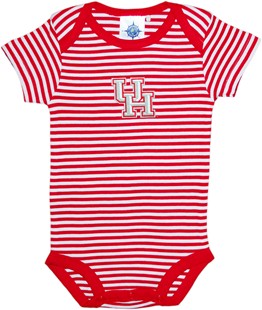 Houston Cougars Newborn Infant Striped Bodysuit