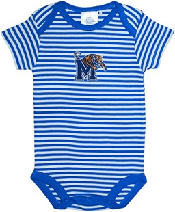 Memphis Tigers Newborn Infant Striped Bodysuit
