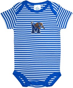 Memphis Tigers Newborn Infant Striped Bodysuit