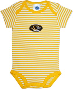 Missouri Tigers Newborn Infant Striped Bodysuit