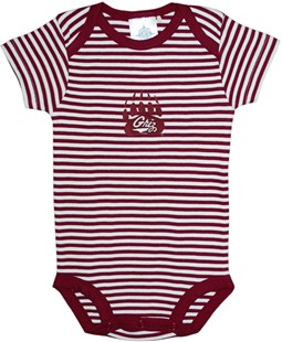 Montana Grizzlies Newborn Infant Striped Bodysuit