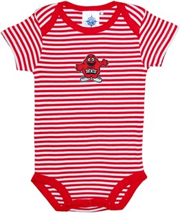 Western Kentucky Big Red Newborn Infant Striped Bodysuit