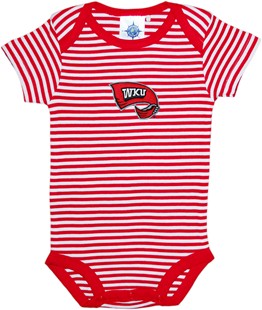 Western Kentucky Hilltoppers Newborn Infant Striped Bodysuit