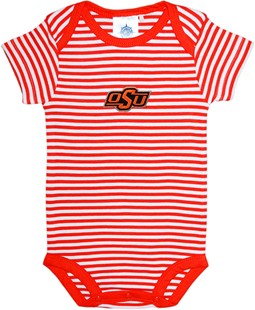 Oklahoma State Cowboys Newborn Infant Striped Bodysuit