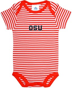 Oregon State Beavers Block OSU Newborn Infant Striped Bodysuit