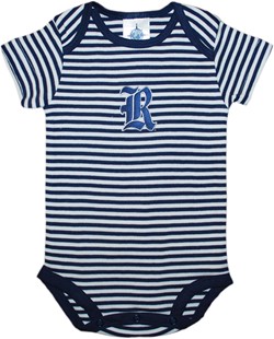 Rice Owls Newborn Infant Striped Bodysuit