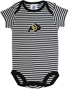 Colorado Buffaloes Newborn Infant Striped Bodysuit