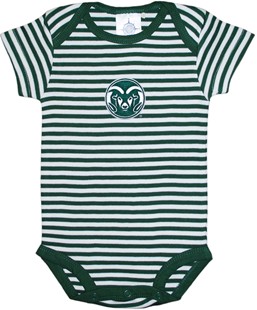 Colorado State Rams Newborn Infant Striped Bodysuit