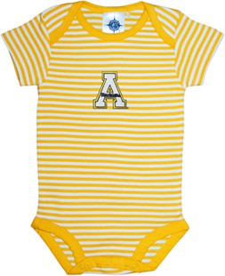 Appalachian State Mountaineers Newborn Infant Striped Bodysuit