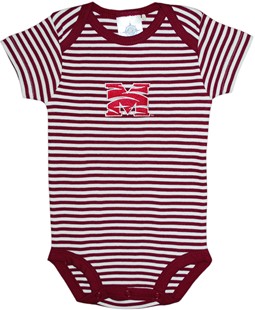 Morehouse Maroon Tigers Newborn Infant Striped Bodysuit