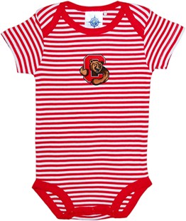 Cornell Big Red Newborn Infant Striped Bodysuit