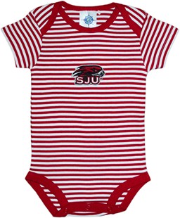 Saint Joseph's Hawks Newborn Infant Striped Bodysuit