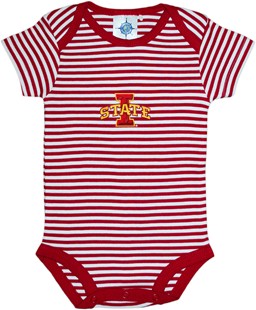 Iowa State Cyclones Newborn Infant Striped Bodysuit