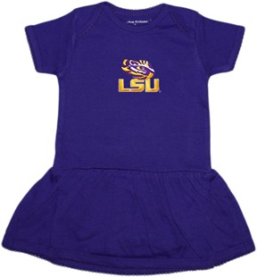 LSU Tigers Picot Bodysuit Dress