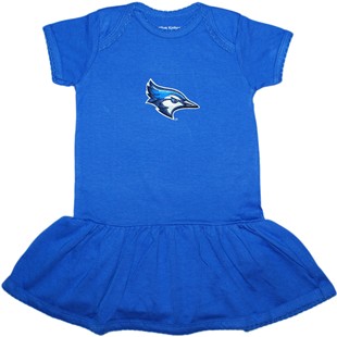 Creighton Bluejay Head Picot Bodysuit Dress