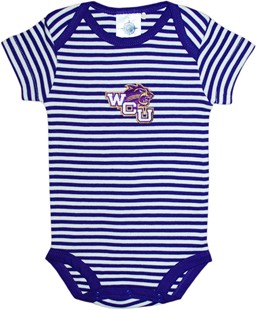 Western Carolina Catamounts Newborn Infant Striped Bodysuit