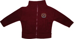 Official Harvard Crimson Veritas Shield with Wreath & Banner Polar Fleece Zipper Jacket