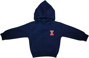 Illinois Fighting Illini Snap Hooded Jacket