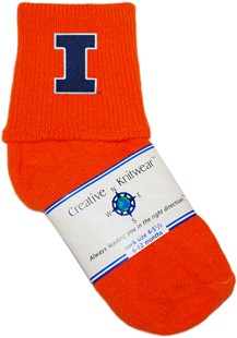 Illinois Fighting Illini Anklet Socks