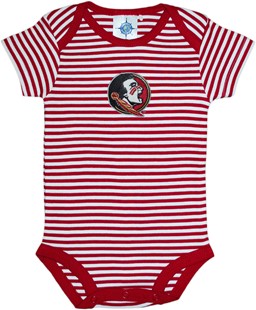 Florida State Seminoles Newborn Infant Striped Bodysuit